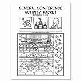 Conference General Coloring Activity Packets Packet October Lds Languages Entire Multiple Thing Link Available sketch template