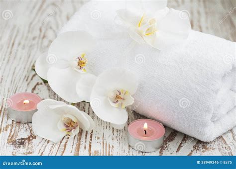 orchids spa stock foto image  zorg schoonheid massage