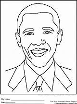 Coloring History Month Pages Obama African American Kids Famous Color Drawing Drawings Preschool Sheets Printable People Americans Discord Printables Michelle sketch template