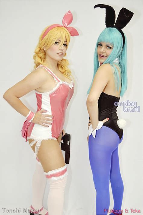 lingerie lunch and bunny bulma cosplays by plu moon on deviantart