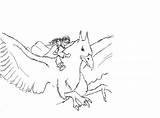 Buckbeak sketch template