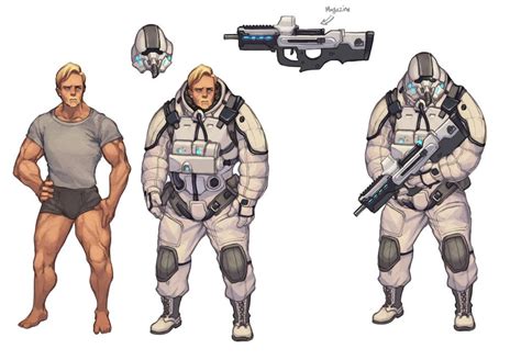 Sci Fi Armor Battle Armor Power Armor Character Concept Concept Art