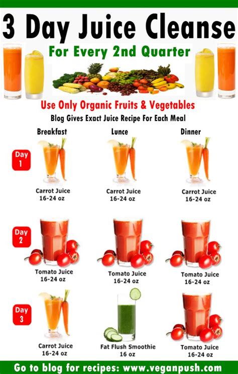 3 Day Juice Cleanse For The 2nd Quarter Juicing Detox Juice Cleanse
