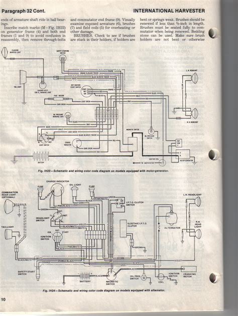 farmall  volt tractor wiring diagram
