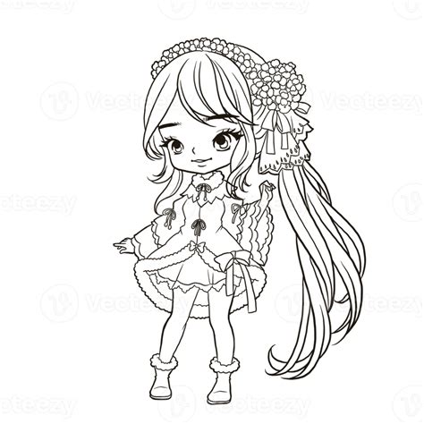 Cartoon Girl Cute Kawaii Anime Chibi Anime Illustration Clip Art