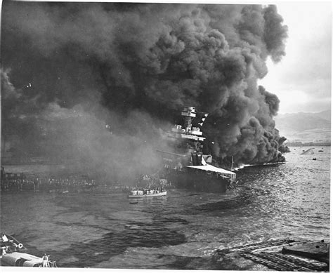 filenaval photograph documenting  japanese attack  pearl harbor