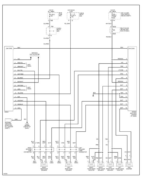 radio head unit wiring diagram