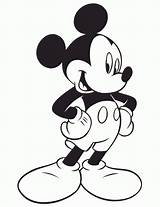 Coloring Mickey Print Pages sketch template