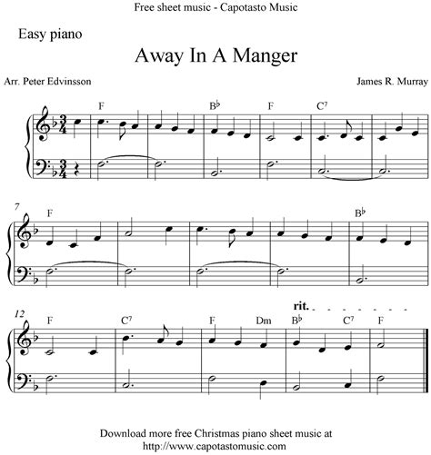 easy sheet   beginners easy  christmas piano sheet