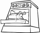 Oven Open Clipart Clipartmag Roast sketch template