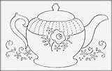 Teapot Coloring Getcolorings sketch template