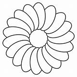 Flower Flowers Coloring Printable Template Pages Templates Color Daisy Outline Clipart Simple Kids Outlines Clip Drawing Cut Cliparts Preschool Hibiscus sketch template
