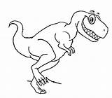 Dinosaur Coloring Pages Cartoon Dinosaurs Para Rex Colouring Color Animals Print King Sheet sketch template