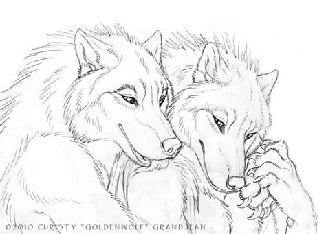 cuddly couples wolves 03 by goldenwolf on deviantart