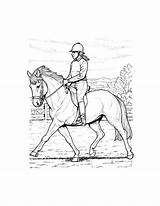 Horse Coloring Pages Jumping Riding Printable Show Dressage Print Spirit Realistic Sheets Pferde Ausmalbilder Horses Color Getdrawings Getcolorings Popular Coloringhome sketch template