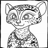 Madagascar Gia Coloring sketch template
