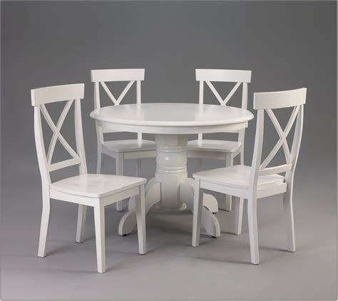 ikea white  table  chairs chairs home decorating ideas