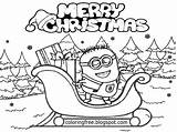 Minions Merry Humorous sketch template
