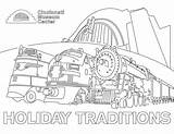 Flags Viewing Holiday Lionel Trains sketch template