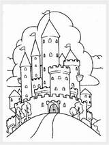 Coloring Pages Disney Princess Castle sketch template