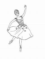 Ballerina Drawing Coloring Ballet Pages Printable Kids Getdrawings sketch template