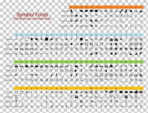 wingdings webdings chart template font png   character