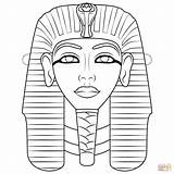 Masks Egizie Kolorowanki Maschere Kolorowanka Supercoloring Maska Maschera Egiziana Druku Egipt Egipska sketch template