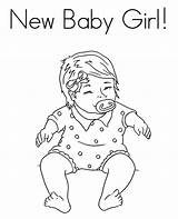 Baby Coloring Pages Girl Cute Print Latest sketch template