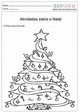 Natal Arvores Arvore Papai Tamanho Educar sketch template