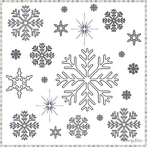 easy christmas snowflakes coloring pages  printable coloring
