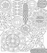 Coloring Pages Patterns Mexican Drawing Color Mid Century Polish Modern Folk Tessellation Flowers Book Designs Printable Getcolorings Illustrations Just Add sketch template