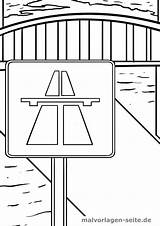 Autobahn Malvorlage Verkehrsschild Malvorlagen Verkehrszeichen sketch template