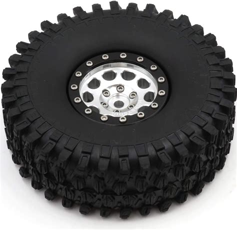 pcs rc  rock crawler tires mm tyres  wheels rims  rc wd axial hobby rc wheels