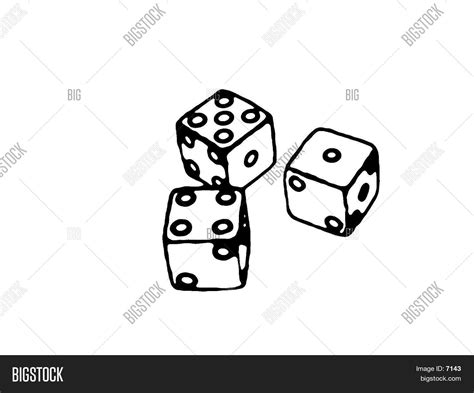outline dice image photo bigstock