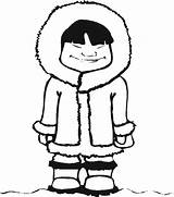 Inuit Coloring Pages Smile Sweet Eskimo Drawing Getcolorings Close Girl Getdrawings Color sketch template