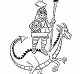 Dragon George Saint Coloring Colorear Jordi Sant Coloringcrew Knights sketch template
