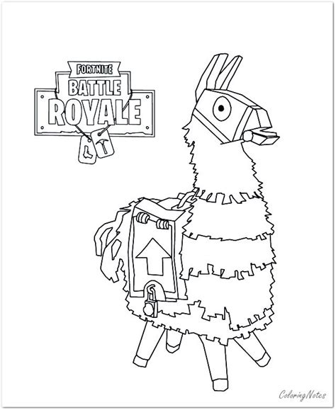 fortnite character coloring pages llama coloriage dessin gratuit