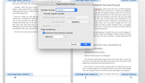 steps  perfect page numbering  microsoft word