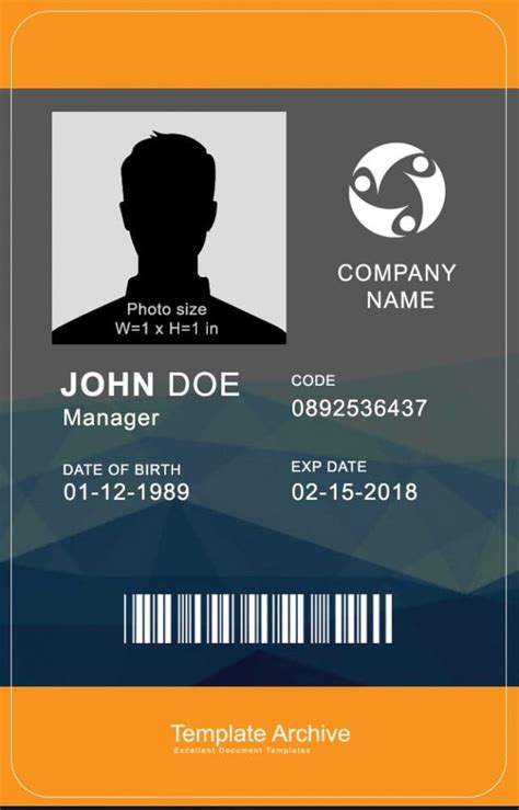 id badge template   collection