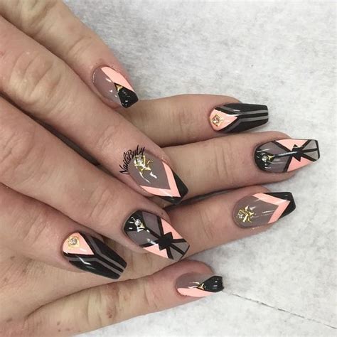 Coffin Nails Inspiration 35 Gorgeous Coffin Shaped Nails