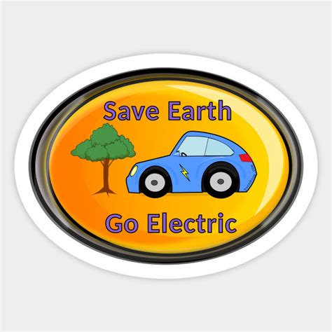 electric electric car sticker teepublic