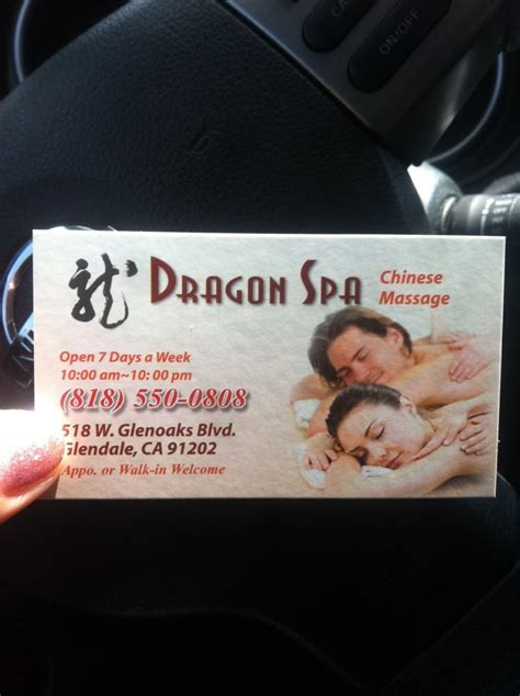 dragon spa chinese massage   glenoaks blvd glendale california