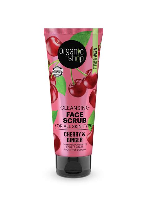 cherry and ginger face srub
