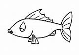 Pesce Stampare sketch template