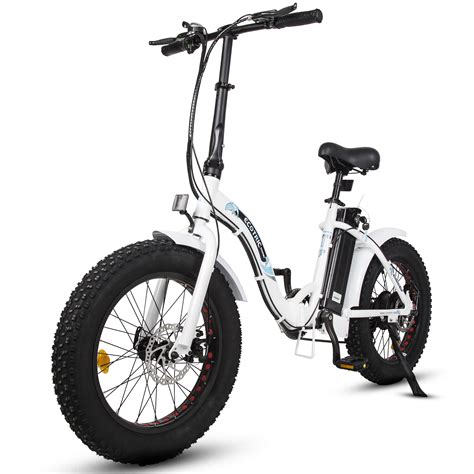 ecotric  ride electric bike compact foldable    ebike fat tire removable battery