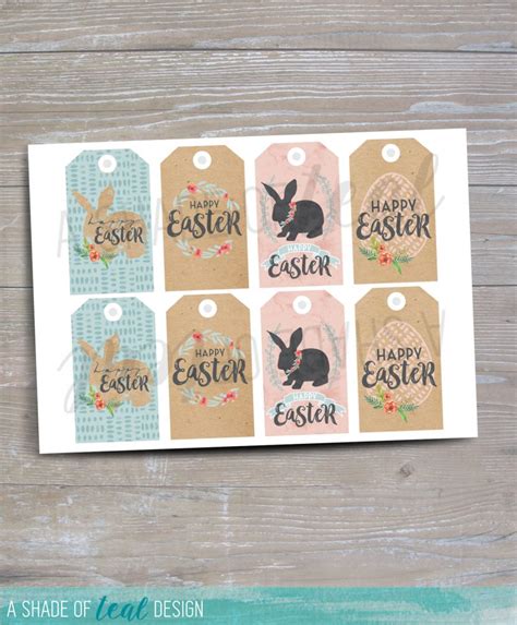 happy easter  easter printables gift tags