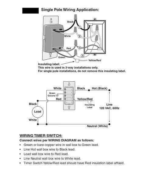 leviton timer switch wiring diagram