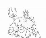 Triton King Trident Lance Designlooter Sketchite sketch template