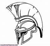 Casco Espartanos Spartan Colorare Soldados Capacete Romano Guerreiros Soldado Charrette Armas Espartano Guerreiro Caballeros Romanos sketch template