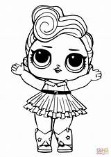 Lol Coloring Pages Printable Doll Unicorn Princess Kids Luxe Dolls Supercoloring sketch template